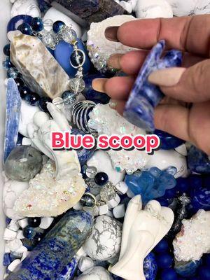 After placing an order for crystal scoop, remember the color you like. Maybe you can receive them! This is a blue scoop!!#crystal #crystals #crystalcllection #amethyst #sugarenergy #blue #howlite 