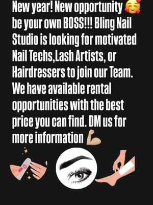 Take advantage of this new opportunity to  be your own boss!!!! We have the best price for booth rental in town, great location and great team. DM me for more information.  #charlottebrauty #nails #hair #boothrental #nailtech #charlottesalon #charlottewaxing #hairstyle 