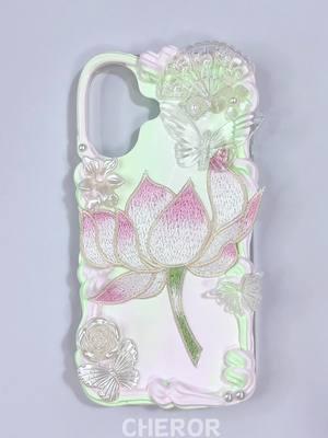 Baroque Lotus flowers custom decoden case~ #asmr #cheror #asmrsounds #baroque #lotus #decoden #decodenphonecase #phonecase #samsung #DIY #custom #lotusflower #phonecasediy #foryou #foryoupage 