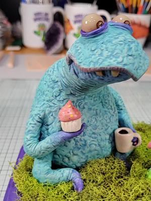 #coffeeandmonsters #polymerclayartist #polymerclaycreations #whimsicalart #characterart #polymerclay #artist #sculpture #artistsoftiktok 