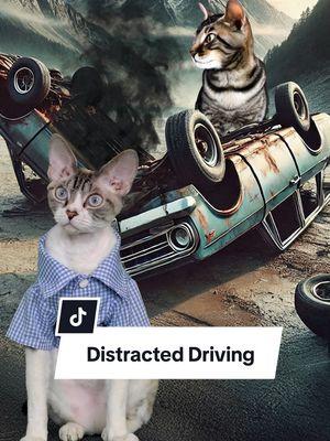 When Toonces is Gibson's role model for driving... #DistractedDriving #funnycats #Toonces #DrivingCat #catstories #greenscreencat #DevonRex 