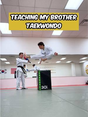 Teaching My Brother Taekwondo | LG Martial Arts #taekwondo #tkd #karate #martialarts #lgmartialarts #taekwondokicks #tornadokick #wallkick 