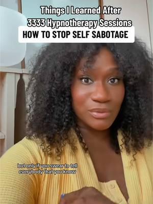 How to Stop Self-Sabotage for Good Self-sabotage isn’t just a bad habit—it’s a deeply ingrained pattern that operates on multiple levels:  conscious, subconscious, and somatic. You might consciously set big goals, but if your subconscious beliefs and somatic responses (your body’s habits and stress reactions) aren’t aligned, sabotage creeps in—derailing your progress every time. That’s why in Better You in 52 and Richer You in 52, we use the Hypnotic Stacking Method to address all three levels of your being: ✨ Conscious-Weekly self-hypnosis activations to create clarity and focus on your goals. ✨ Subconscious-Subliminal audios to rewire your beliefs and eliminate the root causes of self-sabotage, like fear of success, imposter syndrome, or self-doubt. ✨ Somatic-Guided meditations and nervous system resets to regulate your energy, release stress, and create lasting behavioral shifts. This layered approach ensures that every part of you is working toward success—not against it. Here’s how we break the cycle of self-sabotage: 1.) Heal self-blame and self-rejection. 2.) Build self-trust, self-respect, and self-validation. 3.) Cultivate self-discipline and stop self-betrayal. 4.) Align your mind, body, and energy to unlock self-mastery. With live monthly group hypnosis sessions, weekly activations, and powerful subliminal tools, we’ll guide you through the exact process to transform your inner world and finally achieve the life you deserve. #stopselfsabotage #selfsabotage #2025goals #selfimprovement #selfdevelopment #selfhypnosis 