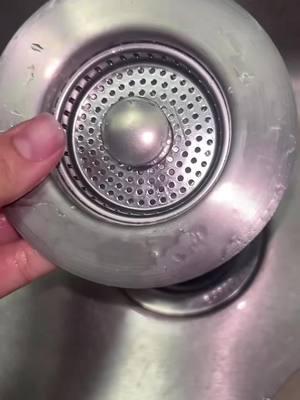 out with the old #drainstopper #draincover #housetools #kitchentools #sinkdrain #sinkcieaning #sinkcleaningasmr 