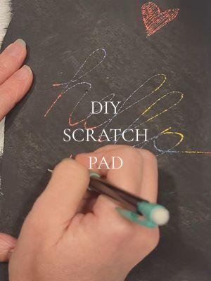 DIY SCRATCH PAD. easy to make and fun to do!! #scratchpad #kidsactivity #activityforkids #kidsdiy #kidscraft #kidstiktok #kidsactivities #kidsoftiktok 