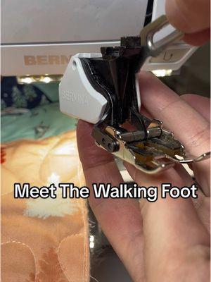 The walking foot, quarter inch foot, and zipper foot at my favorite and most used feet! #quilting #quilts #sewing #quilter #quilt #quiltersoftiktok 