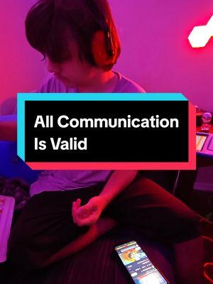 Communication comes in all forms, and all of them are valid. John is using a combination of verbal (AAC) and nonverbal communication. I never did figure out what he wanted, I'm wondering if he wasn't sure how to say it #autismmom #autisticteenager #autismfamily #autismhome #autismparents #autismlevel3 #profoundautism #aac #aacdevice #nonverbalautism #nonverbalcommunication #allcommunicationisvalid 