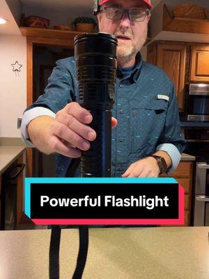 Powerful Flashlight Spotlight #flashlight #spotlight #worklight #mademyyear  #TikTokYearEndSale  #tiktokshopholidayhaul 