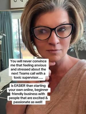 Would you rather be in a room of people that encourage you and want to see you succeed OR  spend your time on teams calls at a job that doesn't have your best interest at heart?  You might think starting your own online business is too hard or complicated. But what if taking that step could bring you the peace of mind you've been seeking? 👉🏻Hit the link in my bio to discover how you can begin your iourney towards financial independence. #over50club #designyourlife #genxlife #genxwomen #digitamarketingforbeginners #onlineincomeopportunities #createfinancialstability 