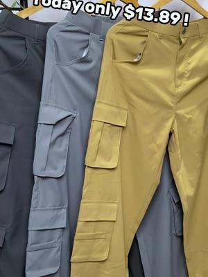 Hey, friends👋! Want to max out the street style? Take a look at these work pants! The multi-pocket design is super practical, easily holding small odds and ends😎. The cuffed element looks neat and does wonders for shaping your legs. The fabric is wear-resistant. Whether you're skateboarding or climbing, it's casually versatile and super cool. A must-have for fashion trendsetters. Hurry up and get a pair. #falloutfits #pants #workpants #womenfashion #ladystyle #TikTokShopHolidayHaul #spotlightfinds #TikTokShopLastChance #TikTokShopNewYearNewAura 