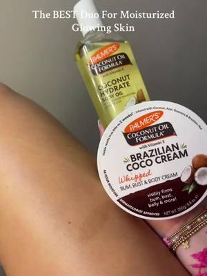 The best duo for glowing, moisturized skin. #Palmers #cococream #moisturizer #coconutoil #braziliancococream #firming