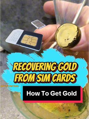 How to recover gold from sim cards  #gold #goldrecovery #goldfromelectronics #cryptanaki #goldtok #scrapgold #onthisday #fyp #teamgold #simcard 