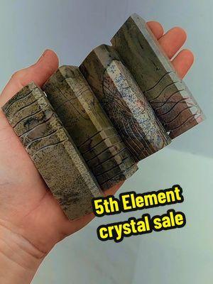 Last live sale of the year is 5th Element crystals. Water, Fire, Earth, Air and Ether. We have sets of the 5th Element stones, in Picture Jasper, available.  #triplejcrystals #crystalshop #crystalseller #crystallivesales #crystalcollection #crystalcollector #crystalobsession #5thelement #CapCut 