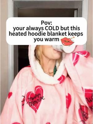 Heated Wearable Blanket Hoodie #bedsure #cozymaker #cozyseason Bedsure ® Marilyn Monroe TM Collection #bedsurenewarrival #bedsuremonroe