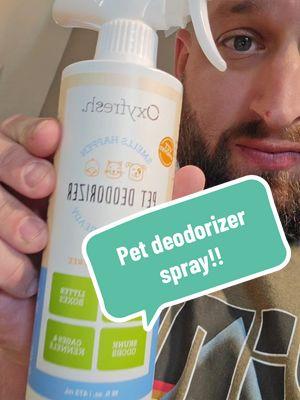 If you have pets this spray is a must!! #petspray #deodorizer