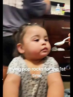 Baby trying poprocks #baby #poprock #happy #kid #babiesoftiktok #reaction #adorable #moment #emotional #moments #firsttime #fyp #foryoupage 