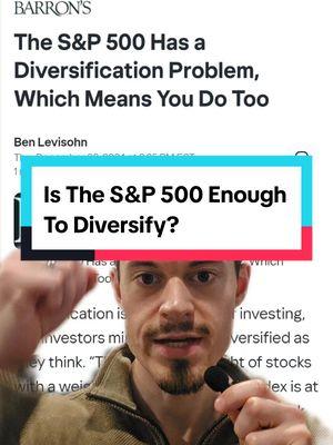 Is the S&P 500 really diversified? The data says no. It's increasingly becoming heavily weighted towards just a handful of megacorp stocks. That means index funds will have higher exposure to risks of loses if one particular company has a bad year.  To properly diversify these days, you'll have to be smarter and more creative. You'll likely need a substantial amount of #money outside of the S&P 500. Alternative assets like crypto currency, rental properties, and high #cashvaluelifeinsurance could provide growth that's truly diversified.  As a licensed financial professional, I specialize in the #lifeinsurance part. Many of my clients like the tax benefits and the complete protection against market loses. Life insurance #compoundinterest is available #taxfree If the policy is set up right. Since your funds aren't in any market indexes, you don't have all your eggs in one basket.  If you're concerned about the growing centralization of the S&P 500 and looking for creative was to diversify, comment "money" below! I'll show you if a life insurance plan could be a good option!  #greenscreen #retirementplanning #wealthymindset #cashflow #safemoney #generationalwealth 