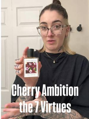 Trying cherry ambition by @The 7 Virtues Perfume 🍒#the7virtues #cherryambition #cherryfragrance #cherryperfume #weirdperfumes #gifted 