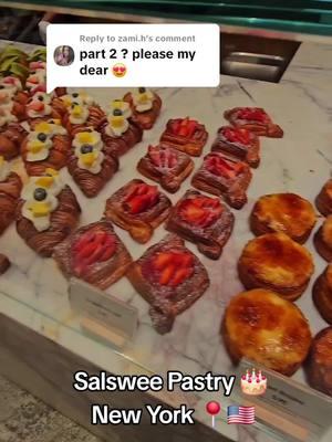 Replying to @zami.h Salswee Pastry 🎂 New York 📍🇺🇸 #artisticmakeupqueen #foodreview #newyorkfood #salswee 