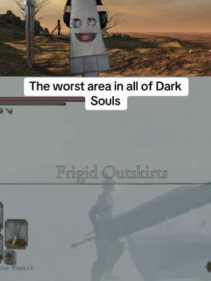 Is Frigid Outskirts the hardest area in Dark Souls? #eldenring #eldenringedit #darksouls #darksouls2 #darksouls3 #GamingOnTikTok 