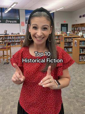 These are the most circulated historical fiction books in my middle school library over the past 2 years. #favorite #book #popular #books #top10 #countdown #list #historical #fiction #middleschool #library #librarytiktok #librariansoftiktok #Inverted  