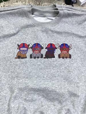 I love these Highland Cow Football Crewnecks 😍❤️ #sportslover #sweatshirt #footballlover #collegegameday #highlandcow #cows #ncaa #stadium #collegestadium #gameday #team #fy 