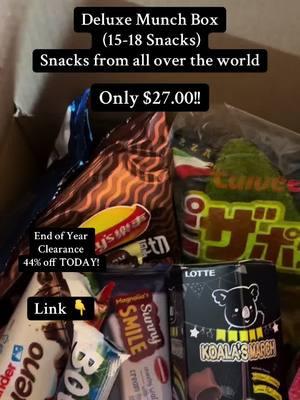 Hurry this deal won’t last long #munchbox #snackbox #snacks #snacksfromaroundtheworld #nationalsnackday #asiansnacks #turkishsnacks #polishsnacks #koreansnacks 