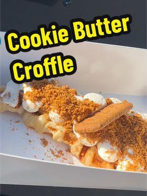 Biscoff Croffle #croffle #charlottefoodie #croffletruck #viraltiktok #croffleclt #charlottenc 