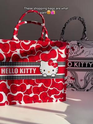 the cutest hellokitty tote bags😍😍#hellokitty #fyp #hellokittylover #hellokitty😻 #hellokittycheck #hellokittygirl #sanrio #sanriocore #hellokittyandfriends #totebags #shoppingbag 