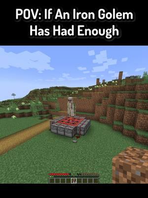 POV: If An Iron Golem In Minecraft Has Had Enough #Minecraft #funnymoments #mc #mcyt #minecraftmemes 