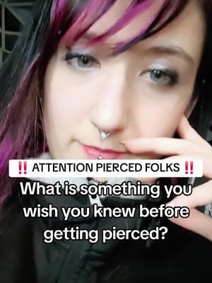 What do you wish you knew before getting pierced? 😮 #bodycandy #fyp #piercings #nosepiercing #septum #lippiercing #piercingtok 