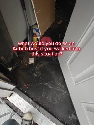 sometimes it feels like an Airbnb host life is a lot of work. a reverse osmosis filter started leaking in the chop shop B&B and has flooded everything we have guests arriving tonight and we have to get this taken care of. #airbnb #airbnbhosting #flood #realestate #plumbing #drain #plunger #problems #calm 