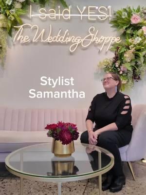 Welcome to Bridal Stylist Samantha, the newest member of TWS team! 👏🏼 She loves fashion and our beautiful wedding gowns - she's a perfect fit. 🩷 #bridalstylist #weddingshoppemi #bridalfashion #bridalindustry #yestothedress #weddingdressshopping #michiganbride