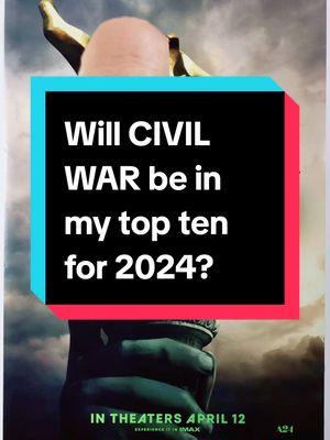 Rrvisiting the movie CIVIL WAR to see where it falls in my top ten for 2024.  #civilwar #movie #moviereview #filmtok #movietoker  @Crystal Justine🍿TheCinemaNook  @Reel Takes 