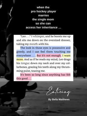 Enticing by Bella Matthews 🏒🏒🏒 #bellamatthews #sportsromance #romanceauthor #smalltownromance #hockeyromance #kindleunlimitedbooks #romancebookrecommendations #newhockeyromance #kindleunlimitedromance 