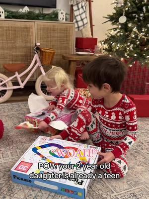 Thankful. I can give my kids a Christmas they can remember. Asher was really into his presents too… just not as passionate about it haha but they are both so stinking cute! 🥰😭❤️ #toddlers #toddlersofinsta #toddlerlife #girldadlife #moms #momsofinsta #parents #parentsofig #foryoupage #fyp