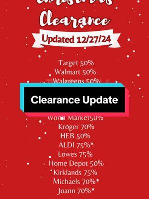 Clearance finds!!! Christmas Clearance update!!!! #stayathomemom #MomsofTikTok #clearanceshopping #clearancehunter #christmasclearance #targetclearance #cvsclearance #aldiclearance #hobbylobbyclearance #walmartclearance #worldmarketclearance #krogerclearance #hebclearance #lowesclearance #walgreensclearance #dollargeneralclearance #homedepotclearance #michaelsclearance #kirklandsclearance #joannclearance 