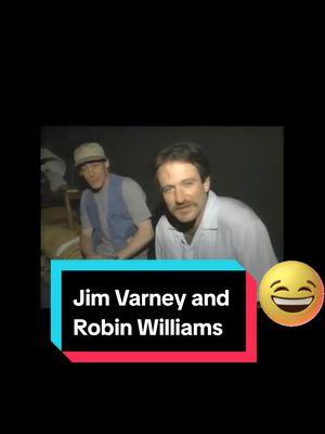 Comedy legends Jim Varney and Robin Williams joking around and doing some improv comedy backstage in 1989. #jimvarney #ernestpworrell #robinwilliams #comedy #improv #heyvernitsernest #funny #1989 #documentery #fur #fashion #viral #fyp 