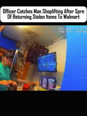 Part 1 Officer Catches Man Shoplifting After Spree Of Returning Stolen Items To Walmart #truecrime #truecrimetok #truecrimetiktok #crime #crimetok #crimetiktok #truecrimecommunity #truecrimestories #truecrimeuk #ukcrime 