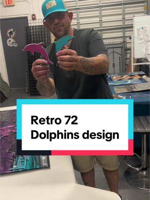 #72dolphins #retro #miamivice #miamidolphins #arr #fyp #foryoupage #petekozametalart #metalfabrication #aluminumart 