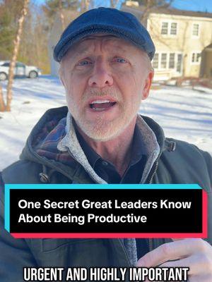 One secret great leaders know about how to be productive. They know how to be adaptable. #leadershipdevelopment #leadershiptips #productivity #adaptability #secret #timemanagement 