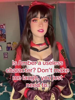 I struggled with playing as Amber until I learned how to build her character! #ambergenshinimpact #outrideramber #ambercosplay #ambergenshin #genshin #GenshinImpact #genshincosplay #genshinimpactcosplay 