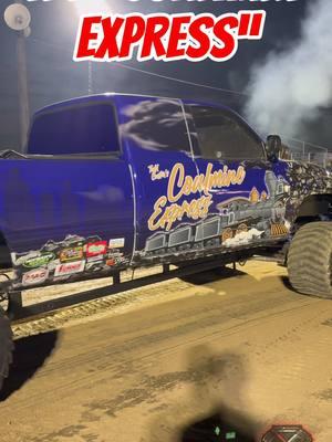 The “Coalmine Express” #cspullingpromotions #promote365 #truck #truckpulling #fullpull #diesel #supermodified #superstock