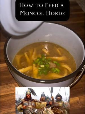 Mongol Noodle Soup #history #Recipe #fyp #mongol #mongolempire #historical #genghiskahn #kahn #historytok #cooking #soup #noodles #historybuff 