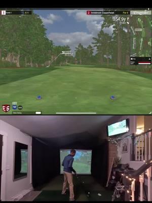 How many computer trees did i hit?? lol #pga #golfing #golfer #golftips #foryoupage #tik #impact #push #simgolf #golfsimulator #mevoplus