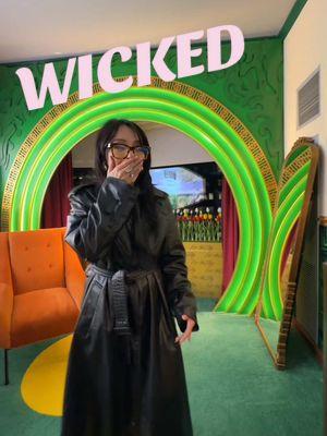 Spend the night with me & gab at @hilton’s Stay Like Wicked-themed suite and see @Wicked Movie in theaters now! 💚🩷 #hiltonpartner #hiltonforthestay 