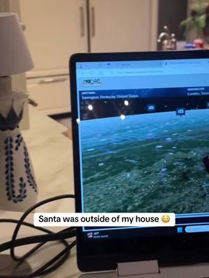 Santa tracker said he was in my city 🤯👀 #santa #christmas #santaclaus 