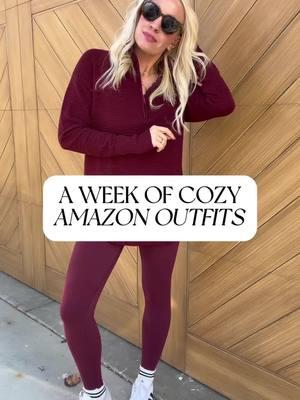 A week of cozy amazon outfits! #amazon #cozyoutfit #weeklyoutfits 