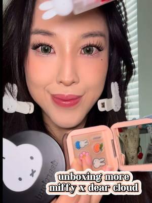 MIFFY GIRLS RISE🐰🐰🐰 #miffy #makeup #mirror #pimplepatches #hairclip #korean #fyp #dearcloud 