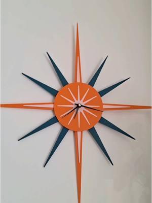 Starburst on your wall, and it’s functional ⏰🌟  Design by @Sketch N' Design , link in bio!  #3d #thangs3d #3dprinting #3dprint #3dprinted #3dprinter #3ddesign #decor #homedecor #interiordesign #clock #officedecor #officedesign #creative #maker #makers #makersgonnamake